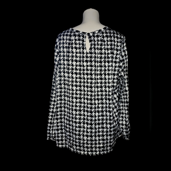 Pendleton Wool Mills Houndstooth blouse size 18W - Picture 2 of 4